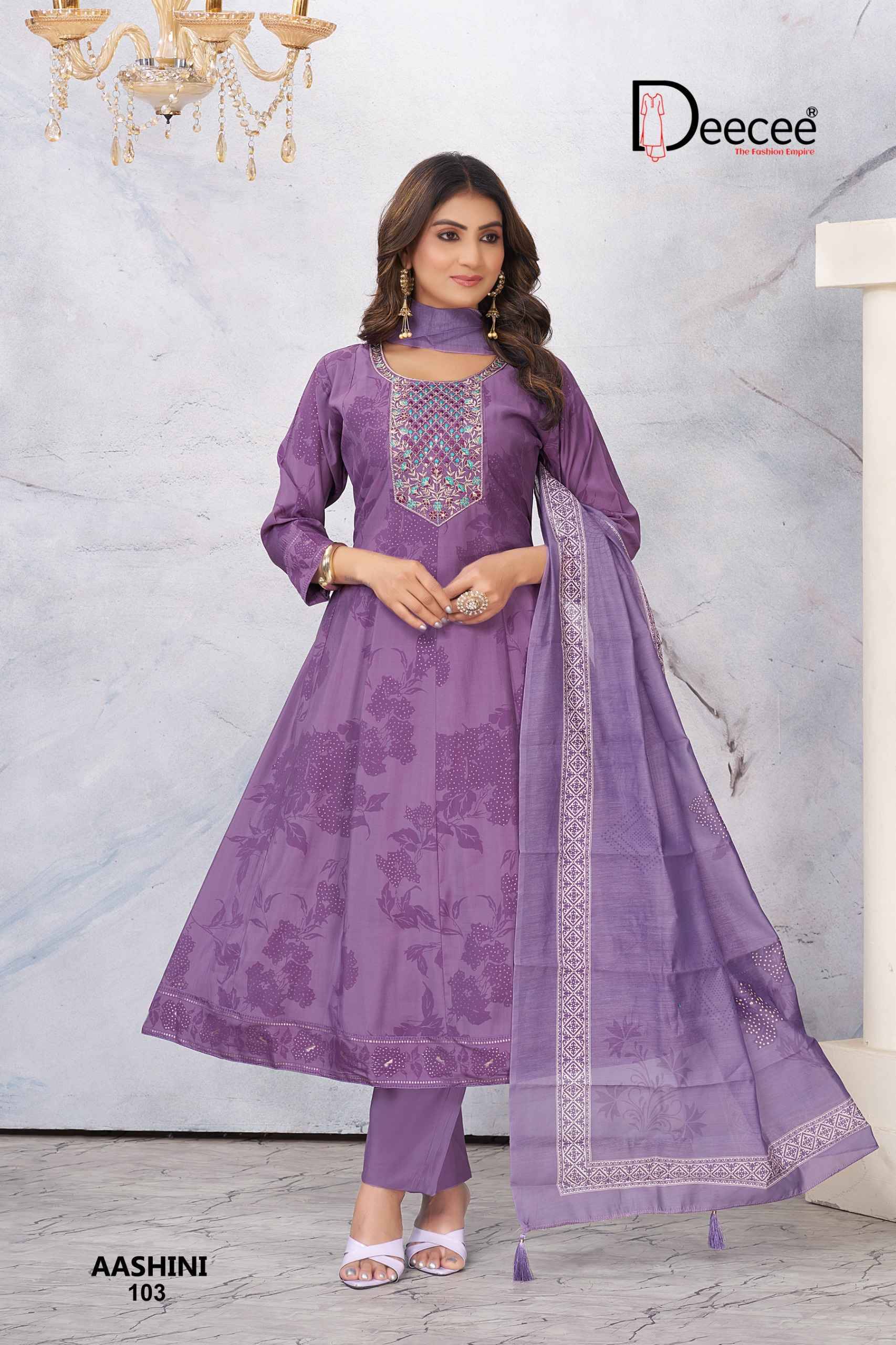AASHINI By DEECEE 101 To 106 Series Stylish Fancy Colorful party Wear dresses At Wholesale Price